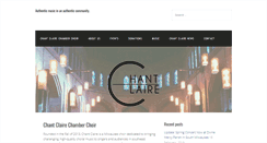 Desktop Screenshot of chantclaire.org